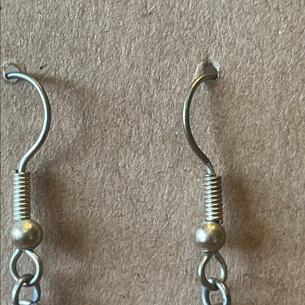 Skull Key Dangle Earrings - Picture 4 of 4